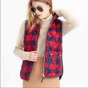 J.Crew Buffalo Plaid Check Vest